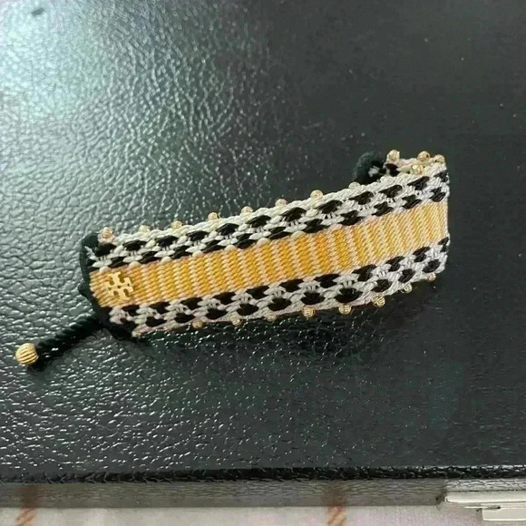 Tory Burch pattern webbing bracelet NWOT Very rare - Picture 8 of 9